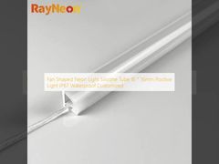 Fan Shaped Neon Light Silicone Tube 16 * 16mm Positive Light IP67 Waterproof Customized