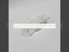 8mm Wide Flexible Silicone LED Neon Strip Light Accessories Silver Color